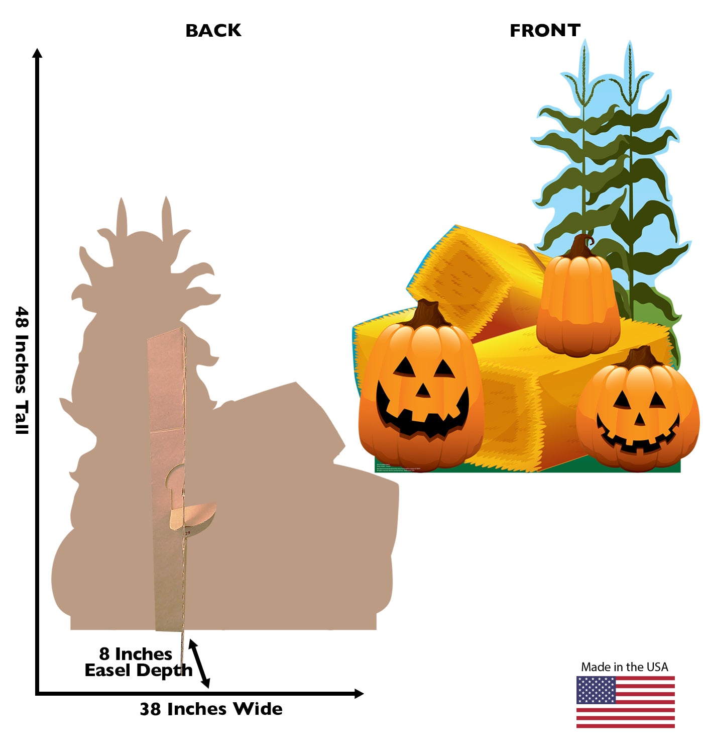 Life-Size Pumpkin Patch Cardboard Cutout