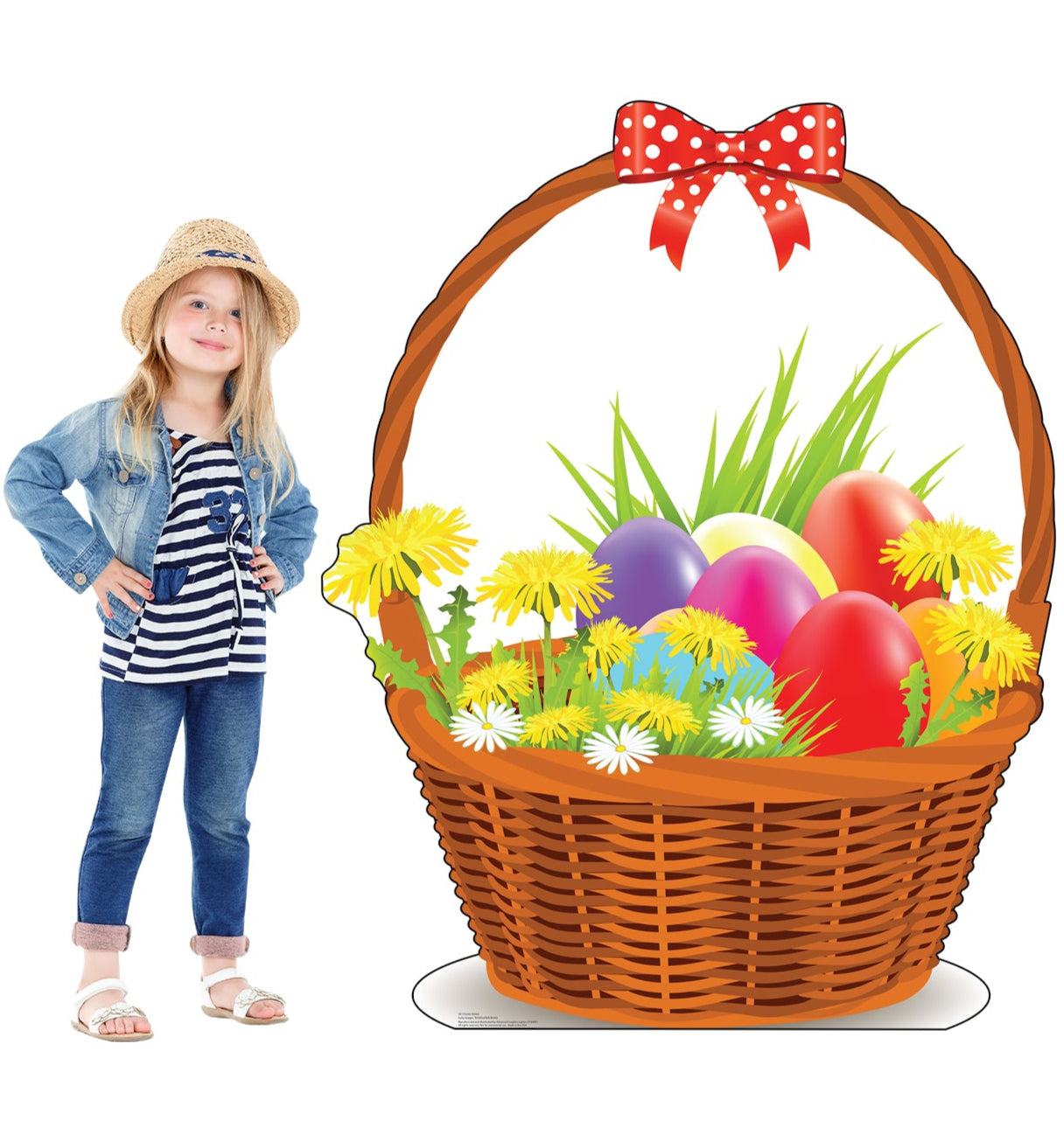 Life-Size Easter Basket Cardboard Cutout - All Cutouts