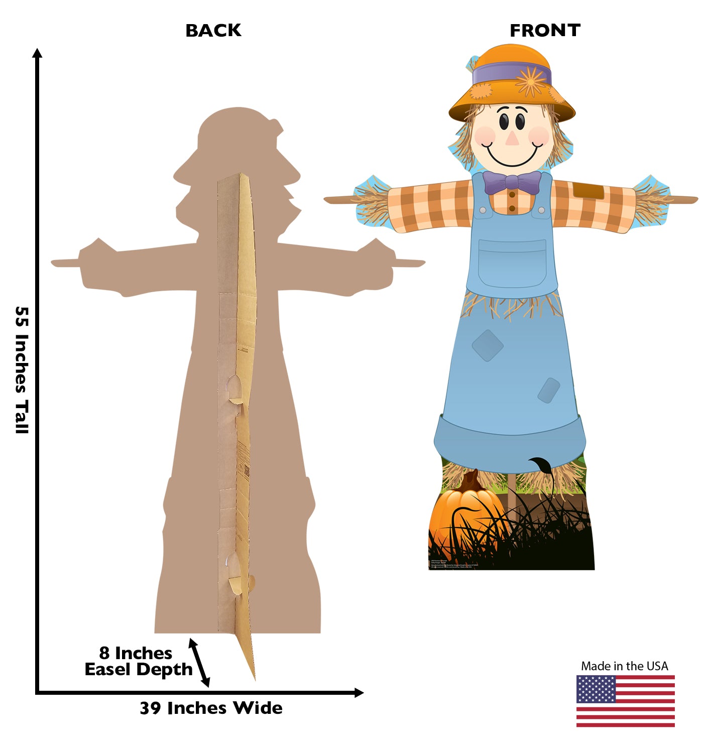 Life-Size Scarecrow (Female) Cardboard Cutout - All Cutouts