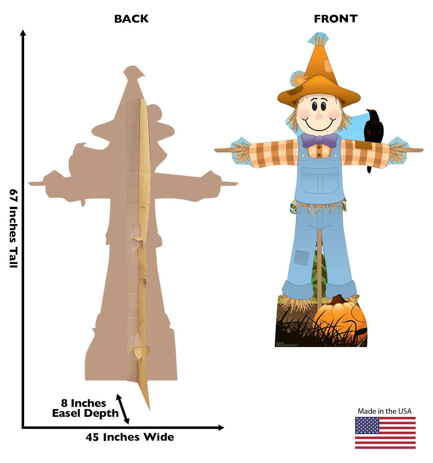 Life-Size Scarecrow (Male) Cardboard Cutout - All Cutouts