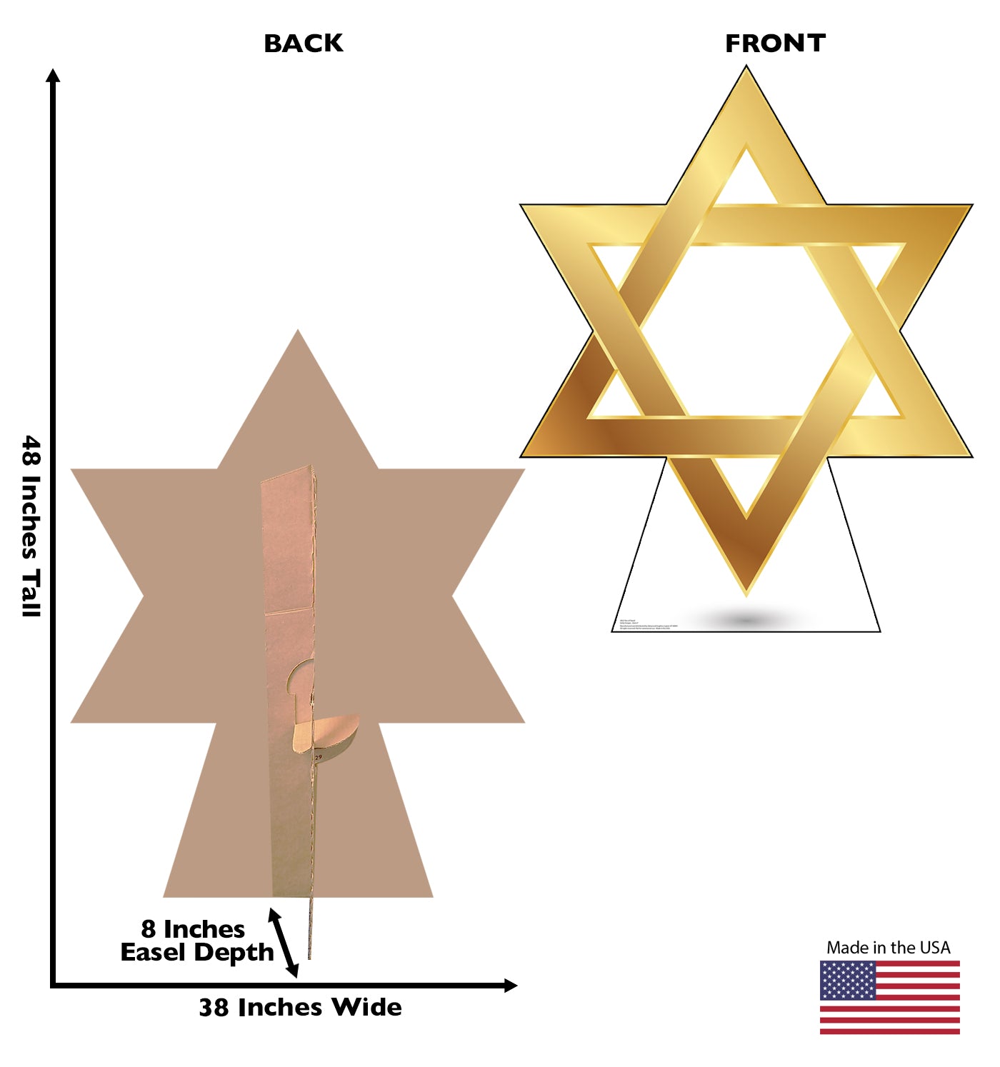 Life-Size Star of David Cardboard Cutout - All Cutouts