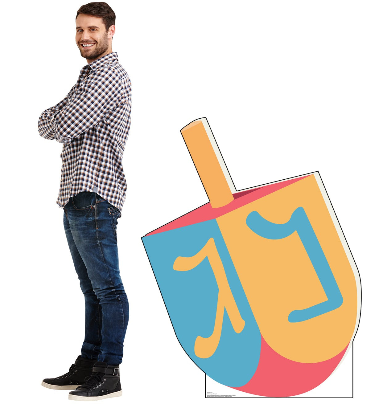 Life-Size Dreidel Cardboard Cutout - All Cutouts