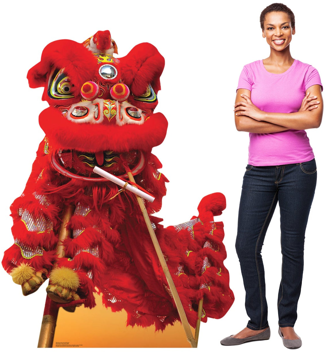 Life-Size Chinese New Year Red Dragon Cardboard Cutout - All Cutouts