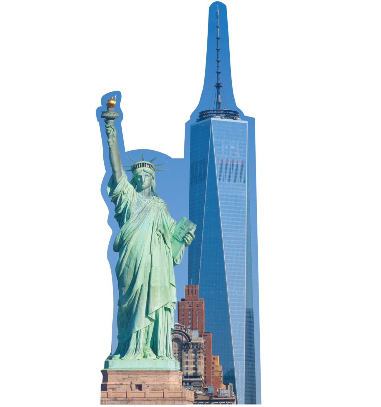 Life-Size New York Skyline Cardboard Cutout