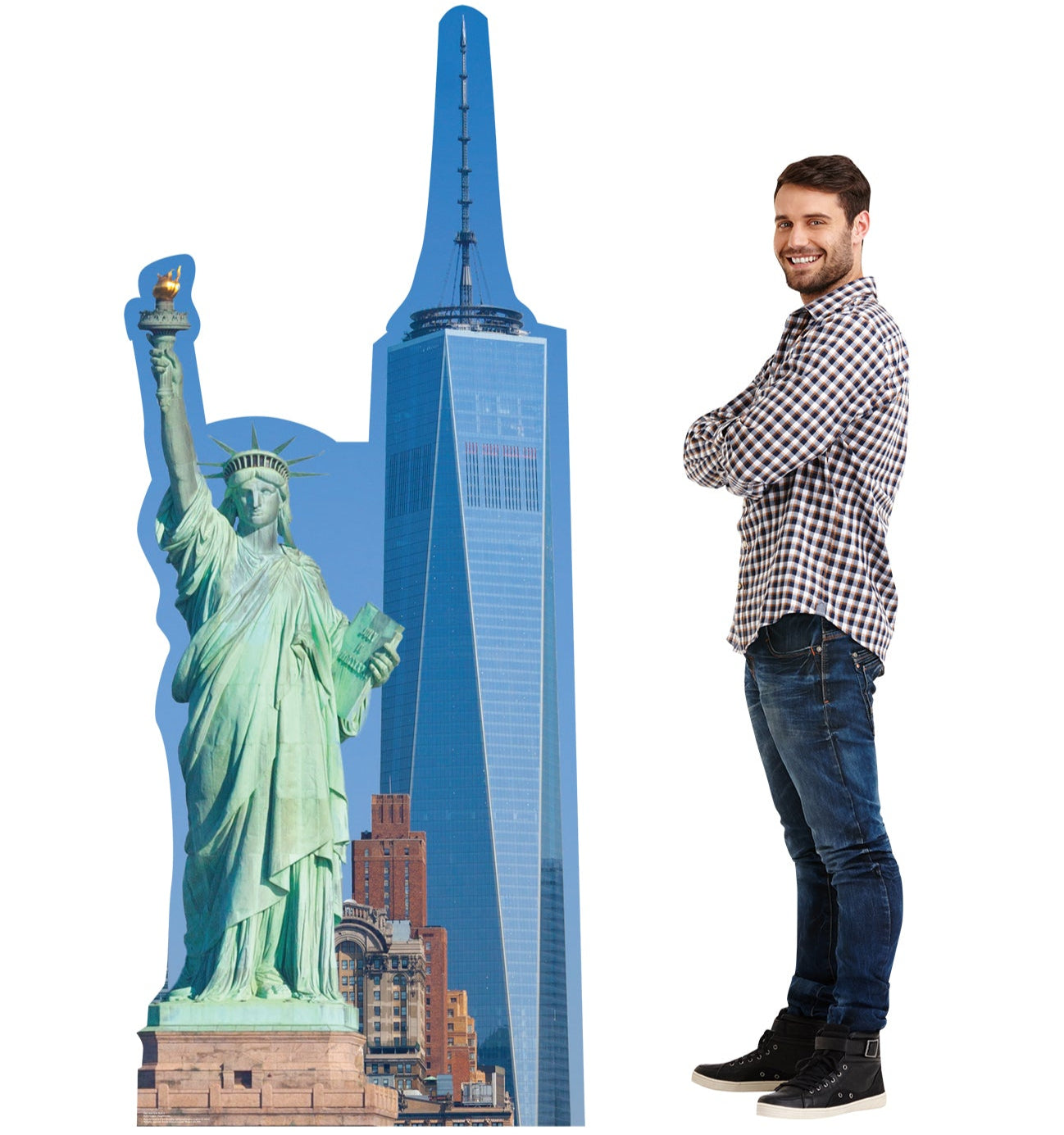 Life-Size New York Skyline Cardboard Cutout