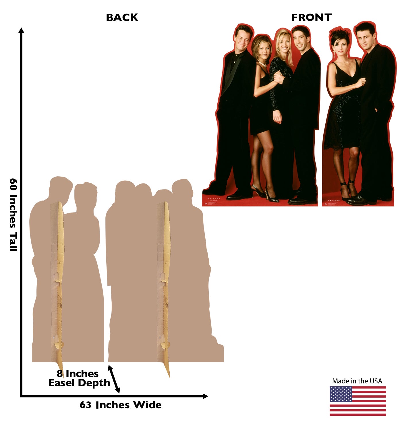 Friends Life-Size Cardboard Cutout - All Cutouts