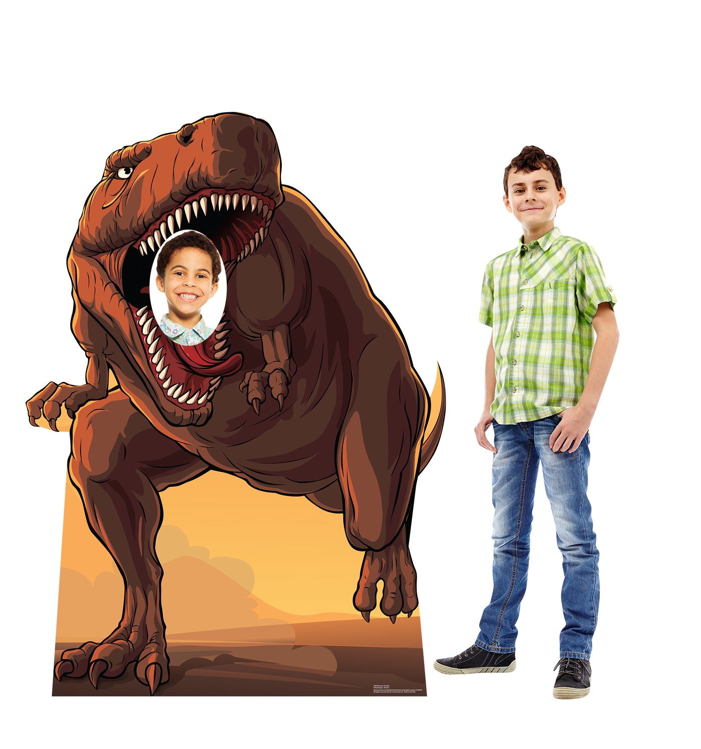 Life-Size Dinosaur Stand-In Cardboard Cutout - All Cutouts
