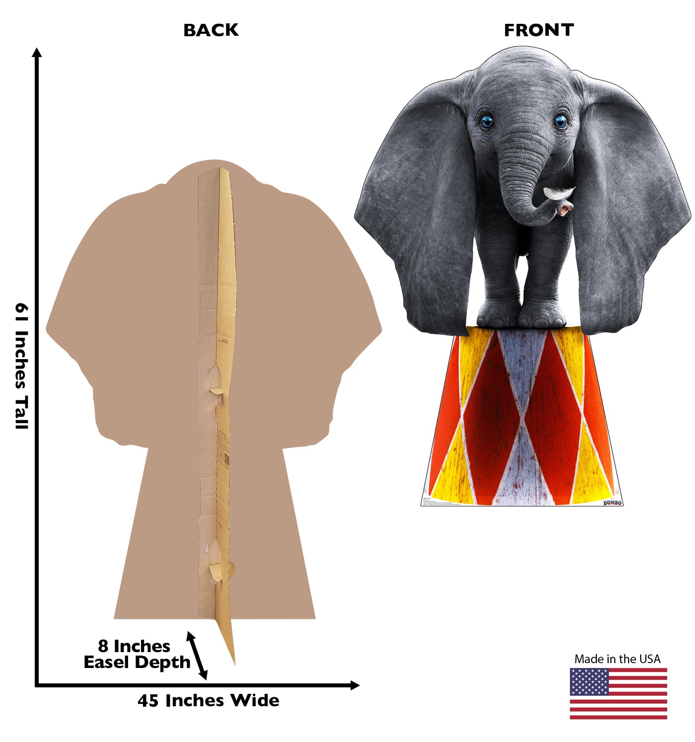Life-Size Dumbo (Live Action) Cardboard Cutout - All Cutouts