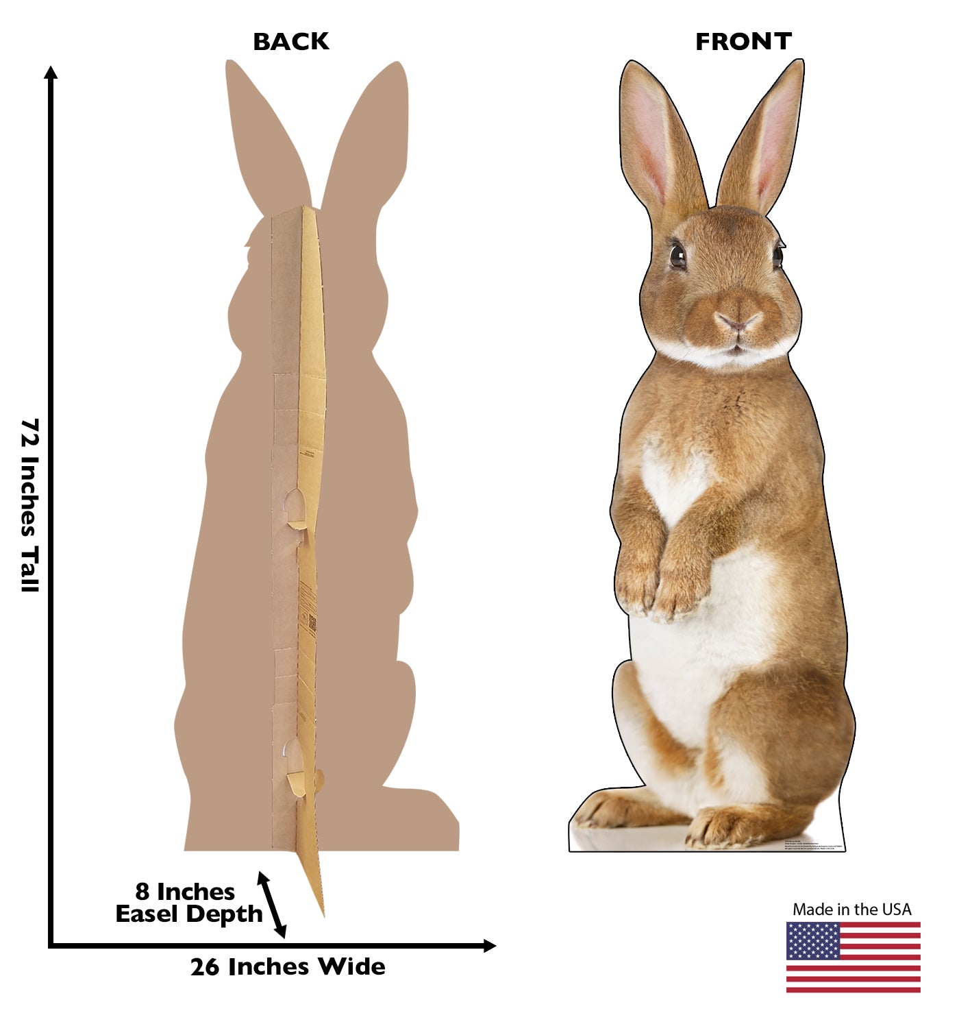 Life-Size Bunny Rabbit Cardboard Cutout - All Cutouts