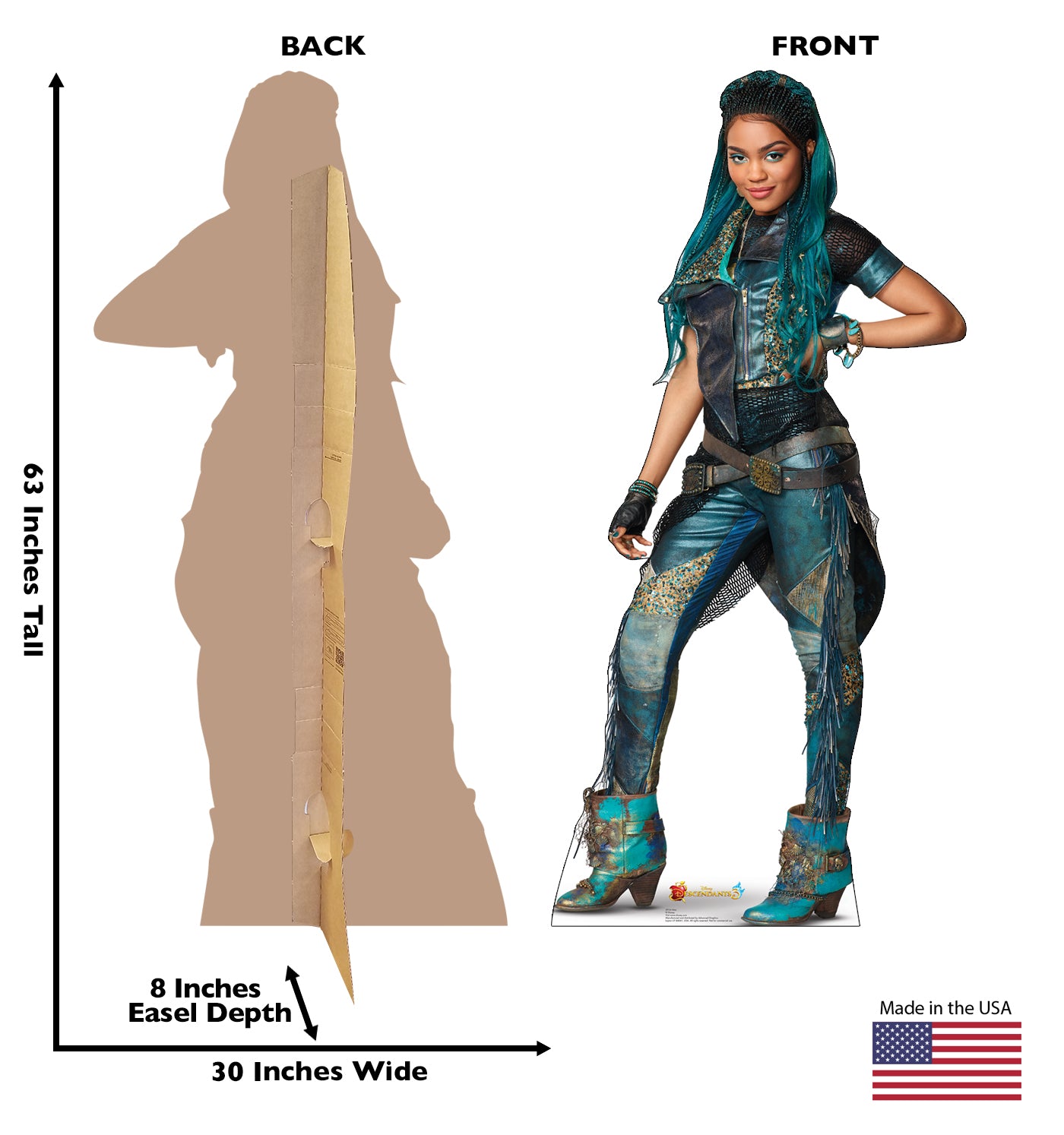 Life-Size Uma (Disney's Descendants 3) Cardboard Cutout - All Cutouts