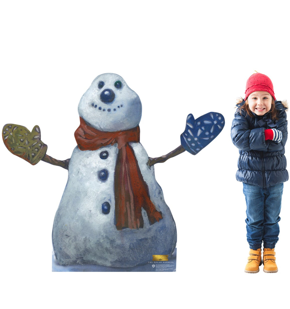 Life-Size Polar Express Snowman Cardboard Cutout - All Cutouts