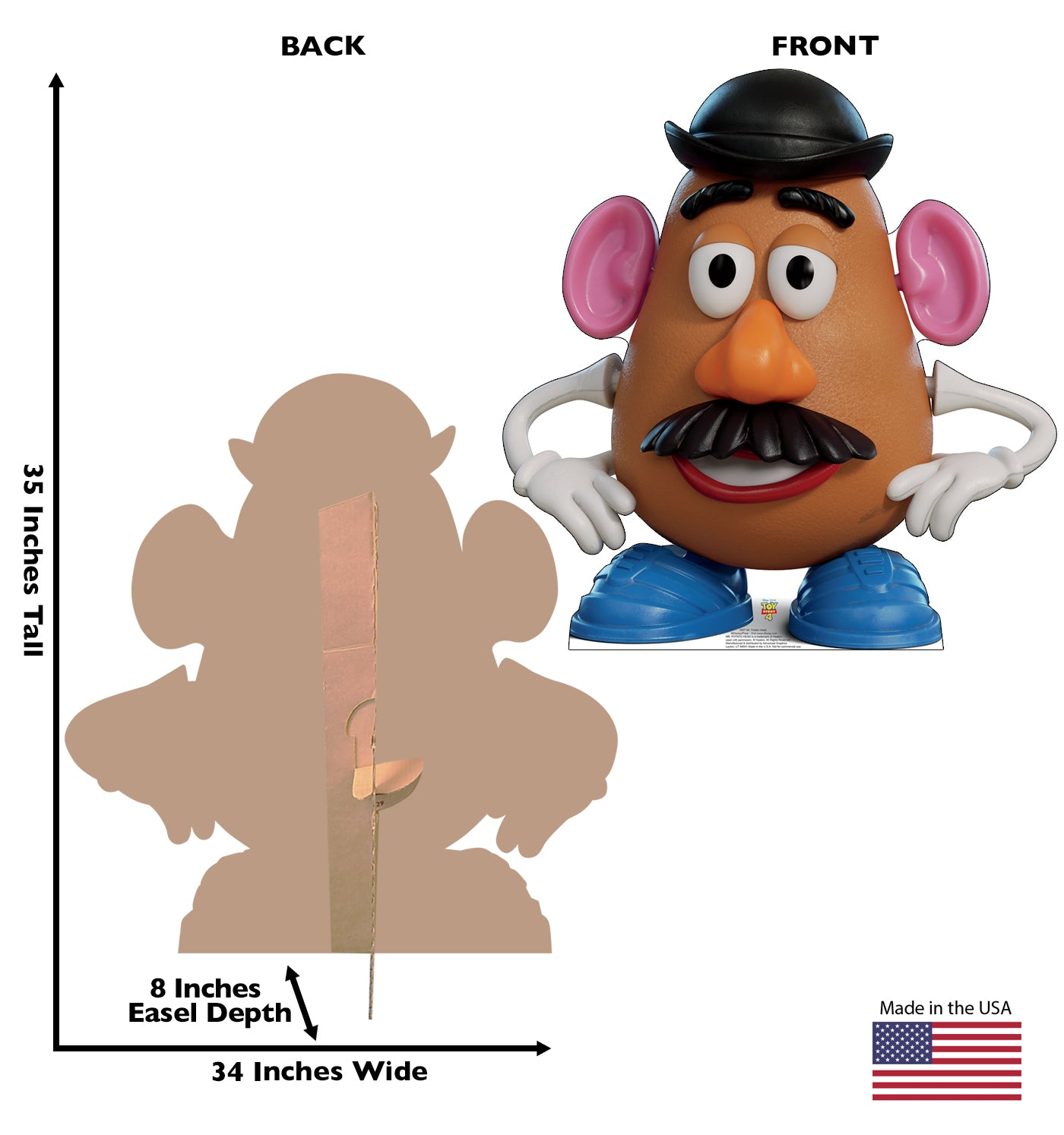 Life-Size Mr. Potato Head (Toy Story 4) Cardboard Cutout - All Cutouts