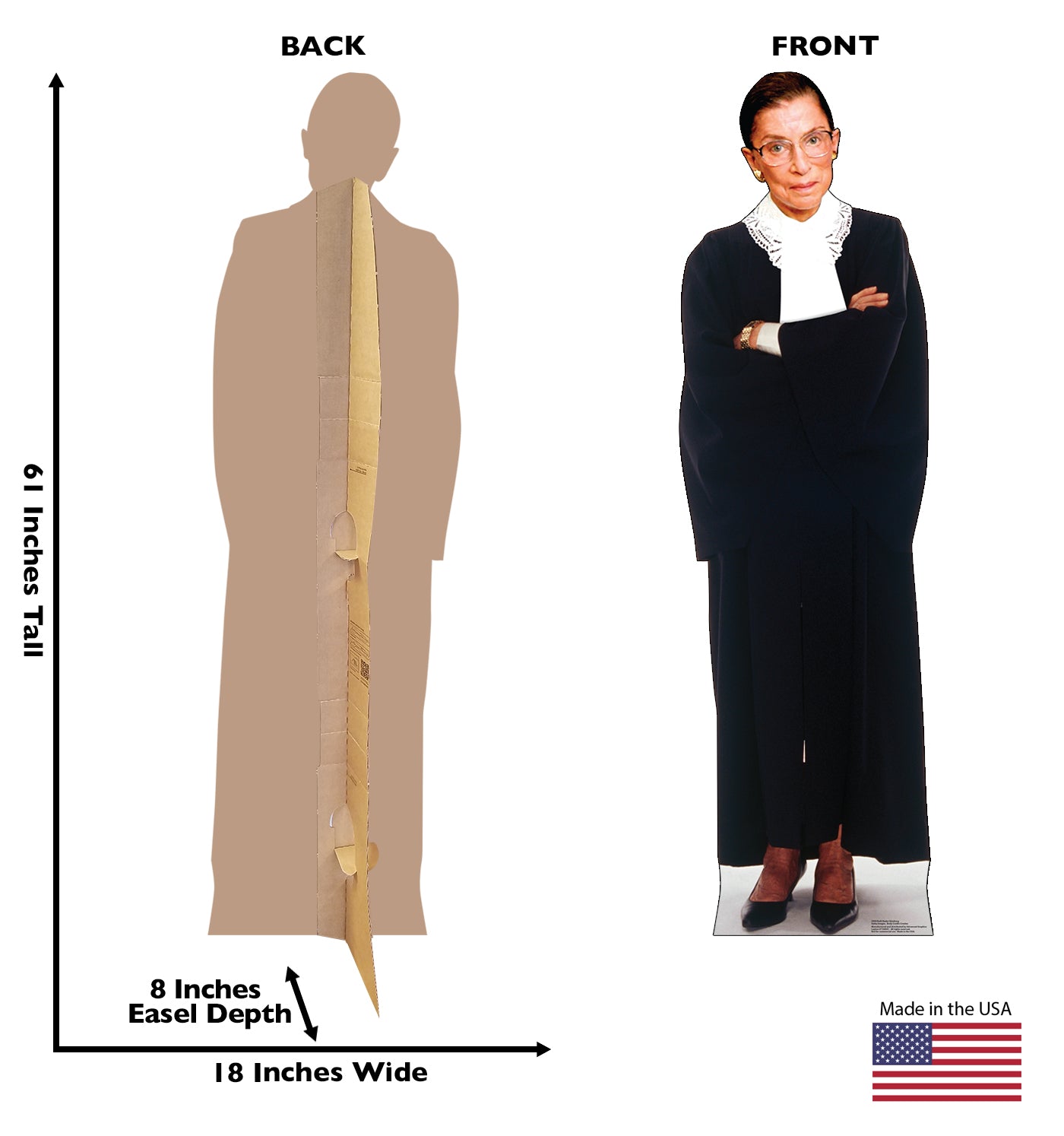 Life-Size Ruth Bader Ginsburg Cardboard Cutout - All Cutouts