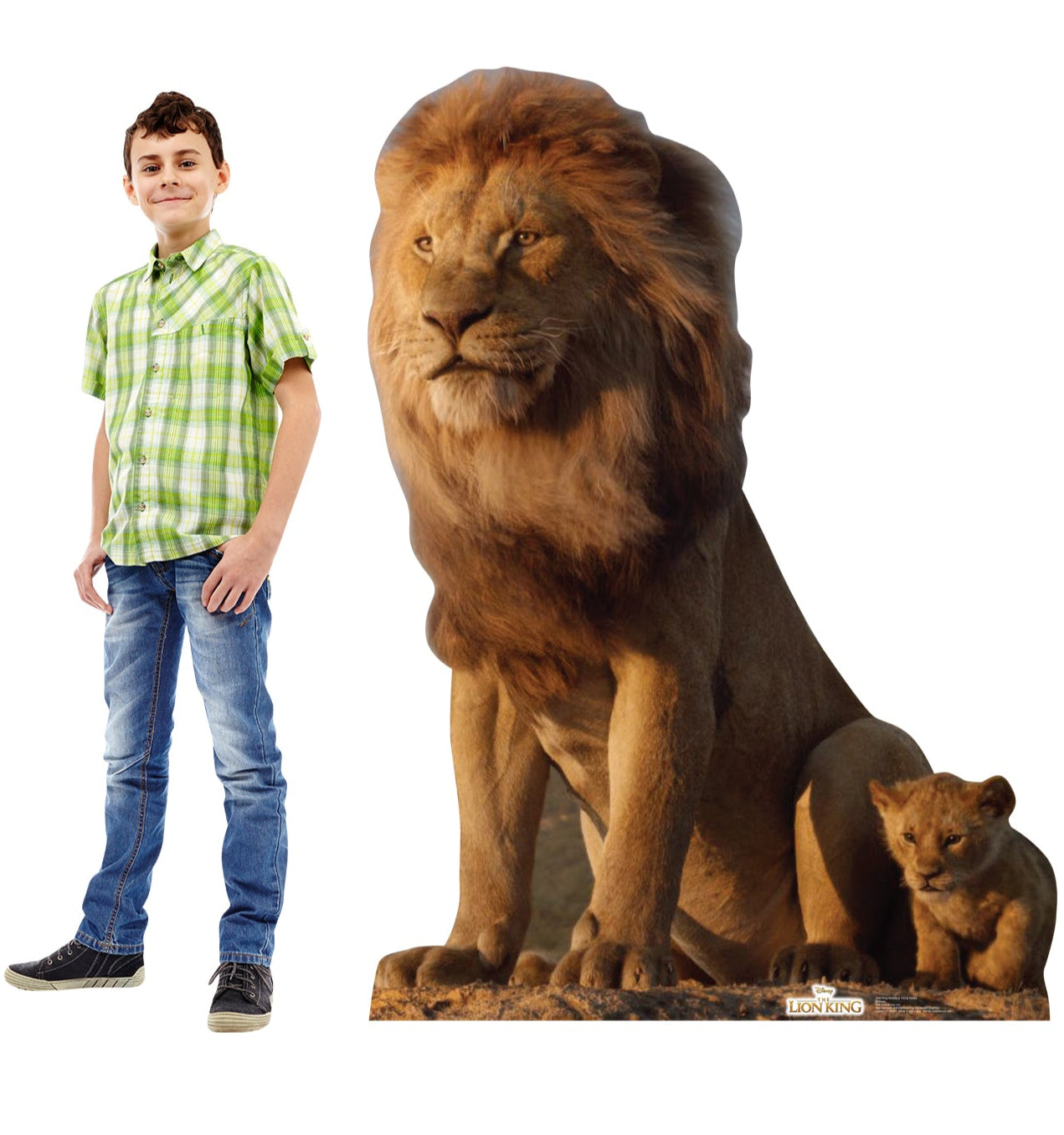 Life-Size King Mufasa & Young Simba Cardboard Cutout - All Cutouts