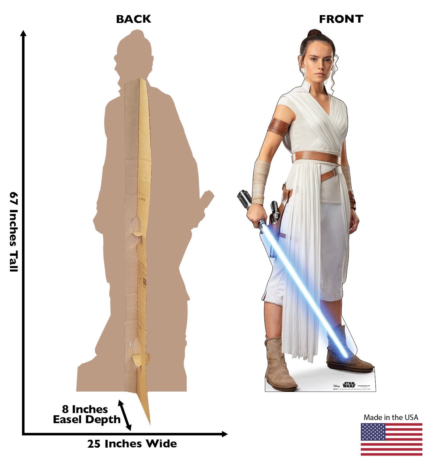 Life-Size Rey (Star Wars IX) Cardboard Cutout - All Cutouts