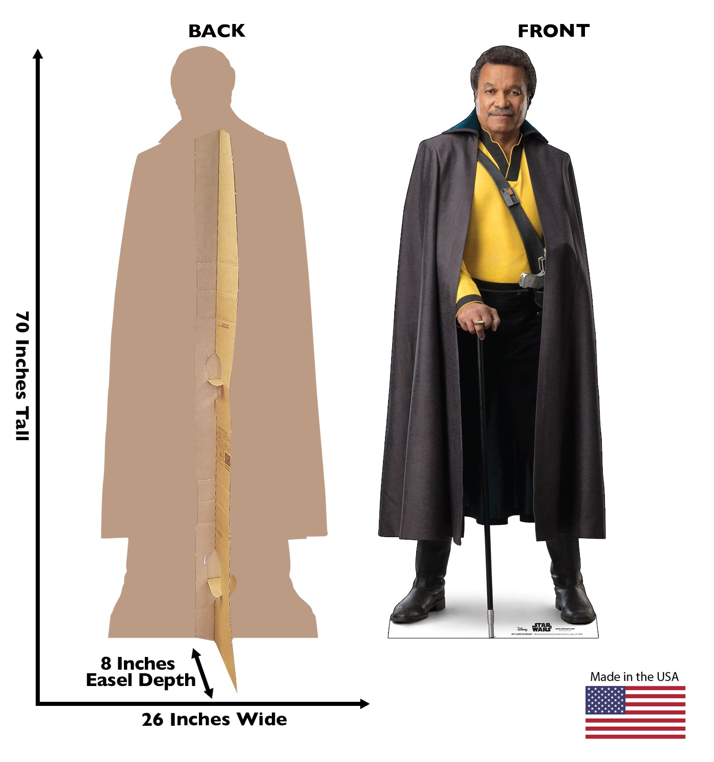 Life-Size Lando Calrissian (Star Wars IX) Cardboard Cutout - All Cutouts