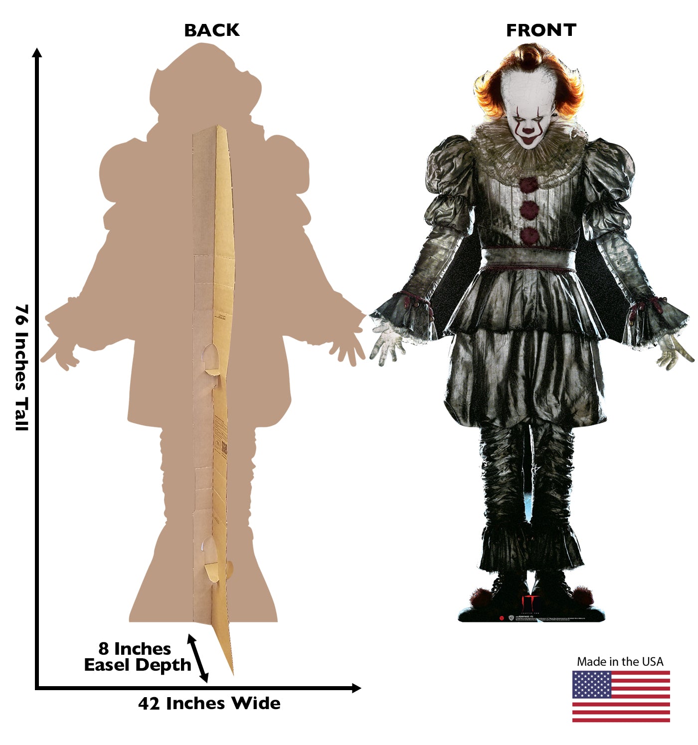 Life-Size Pennywise (IT Chapter 2, 2019) Cardboard Cutout - All Cutouts