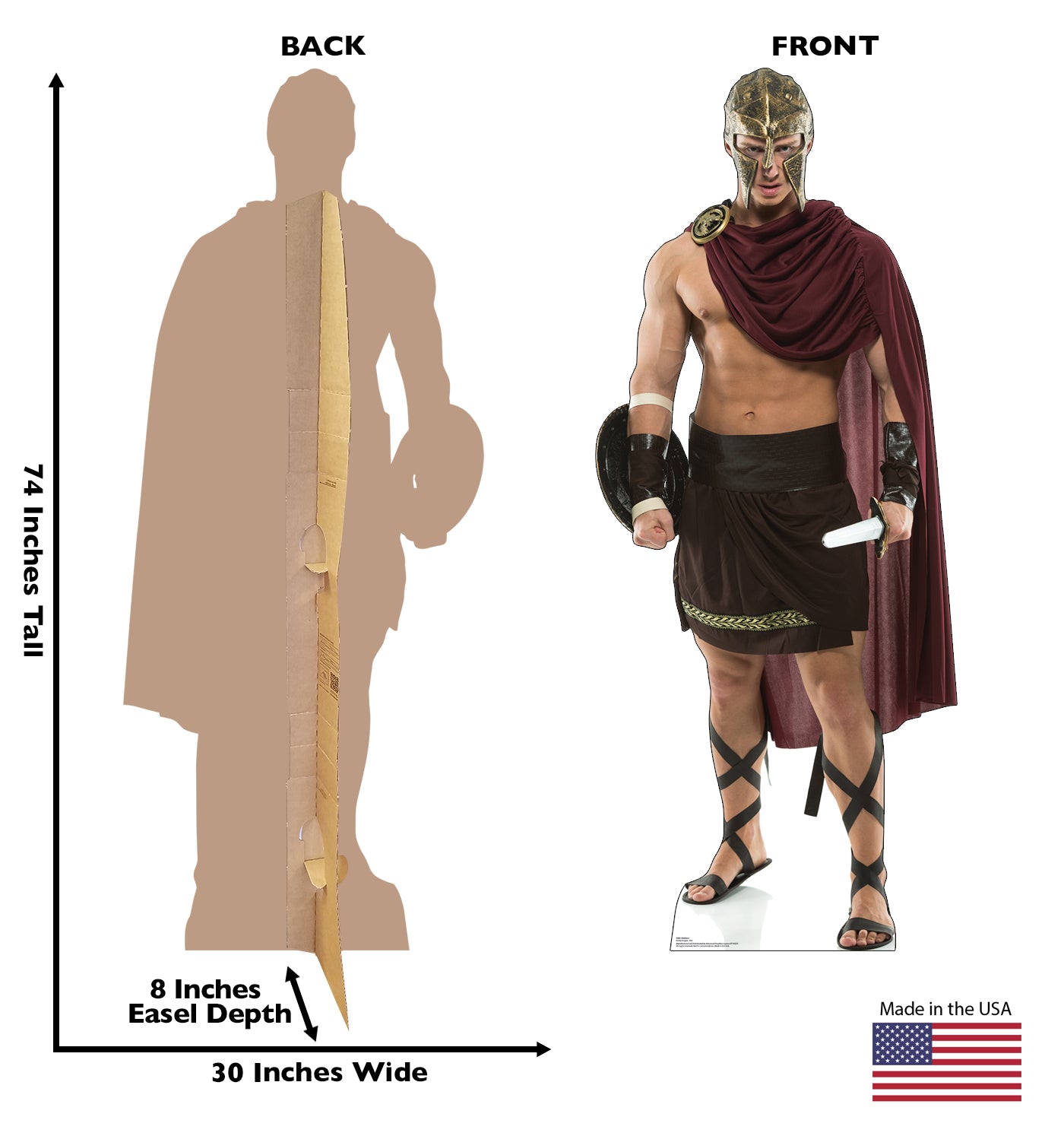 Life-Size Gladiator Cardboard Standee - All Cutouts
