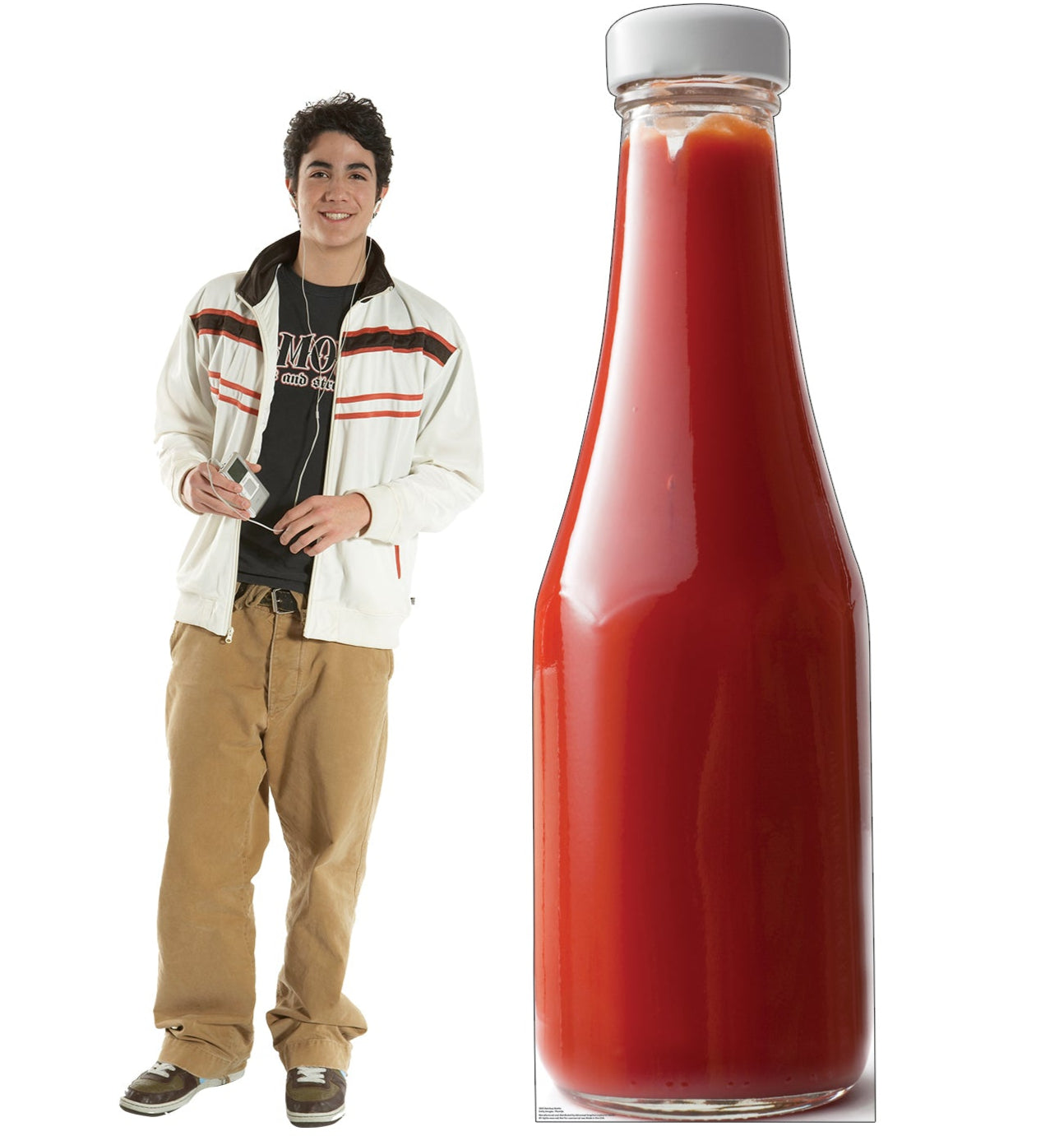 Life-Size Ketchup Bottle Cardboard Cutout - All Cutouts