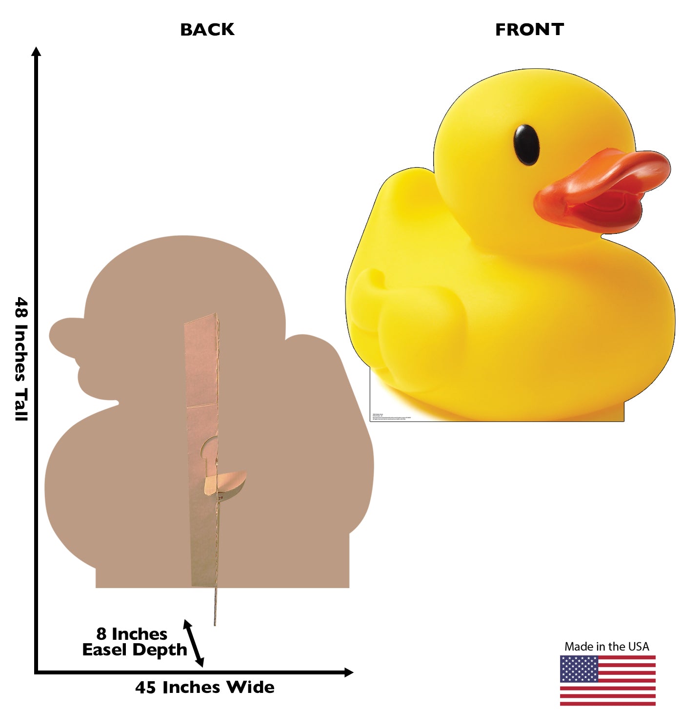 Life-Size Rubber Duck Cardboard Cutout - All Cutouts