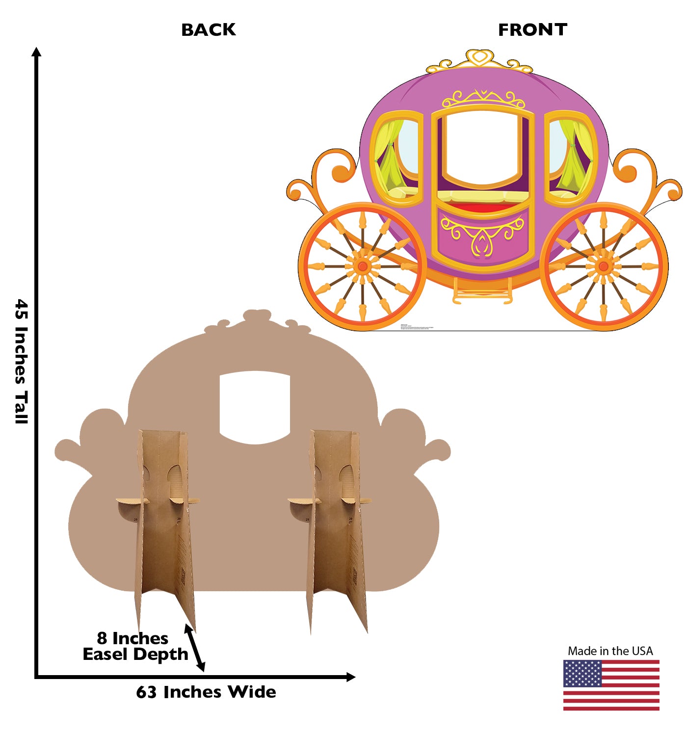 Life-Size Carriage Stand-In Cardboard Cutout - All Cutouts