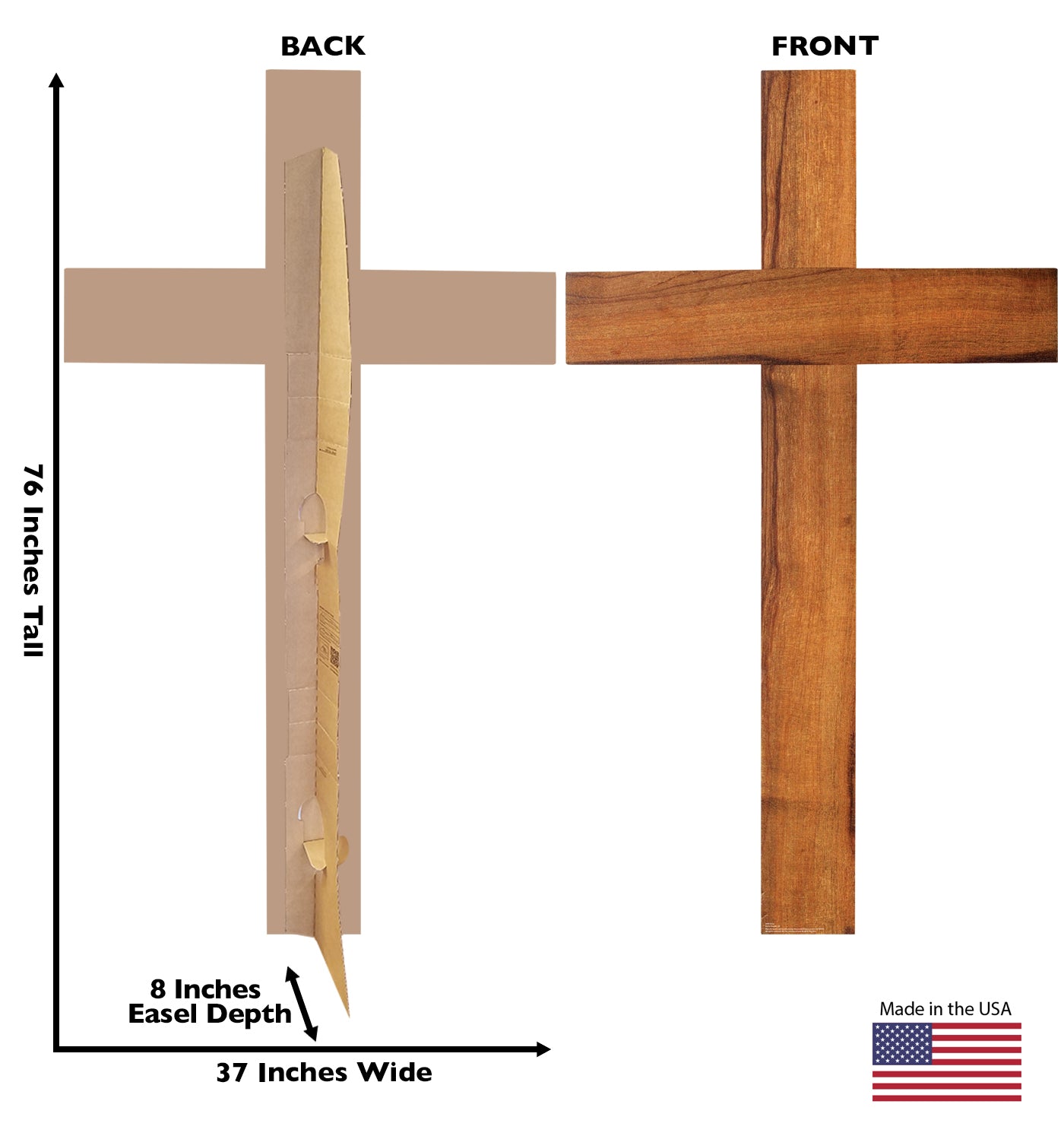 Life-Size Giant Cross Cardboard Cutout - All Cutouts