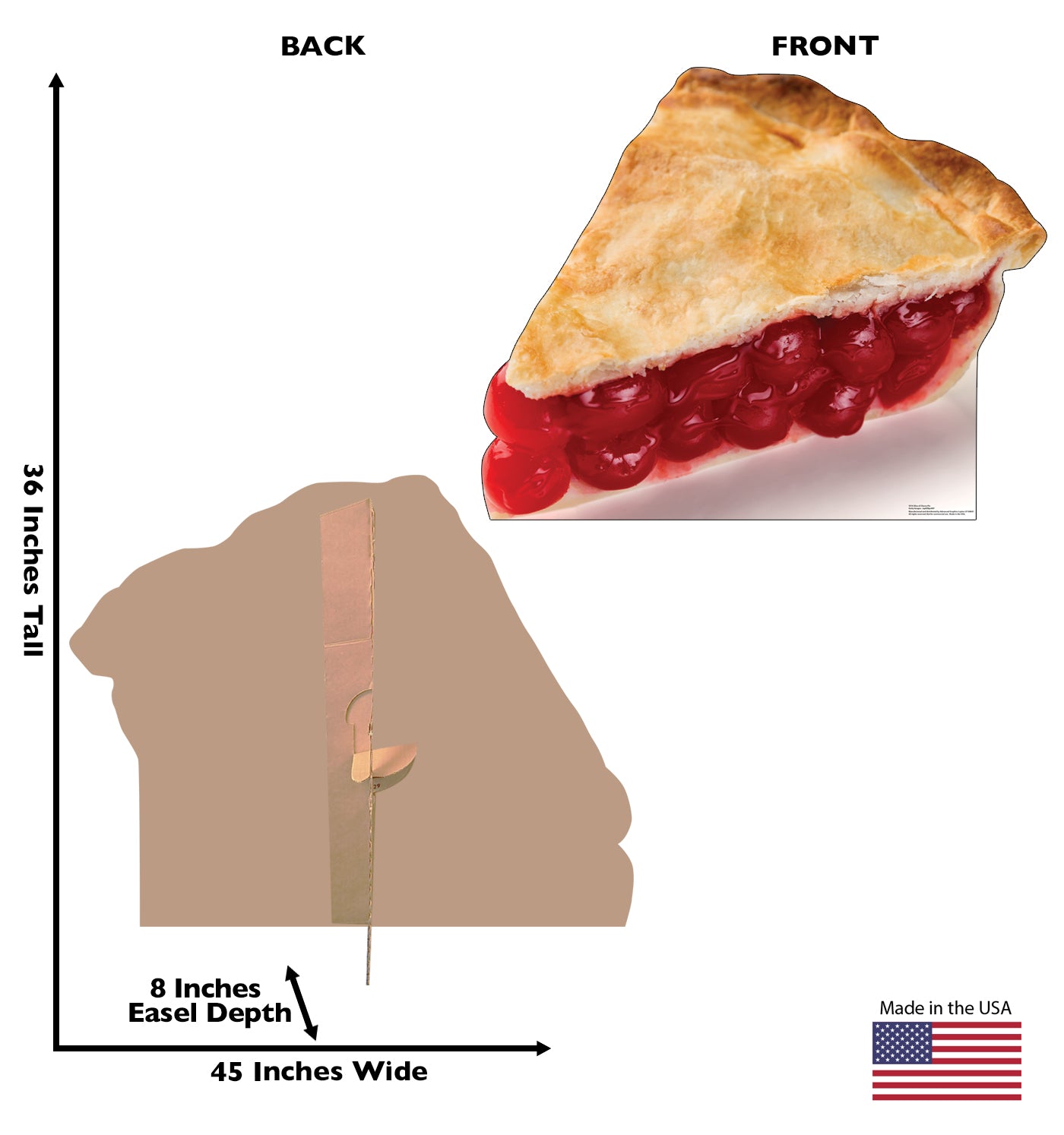 Life-Size Slice of Cherry Pie Cardboard Cutout - All Cutouts