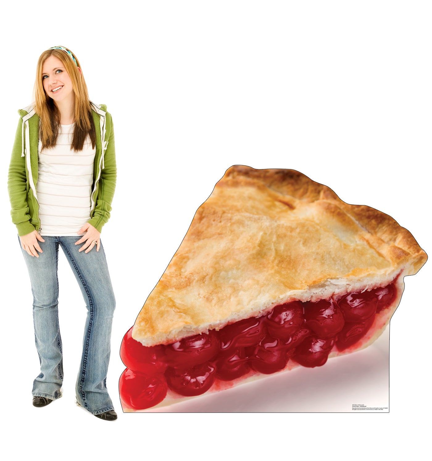 Life-Size Slice of Cherry Pie Cardboard Cutout - All Cutouts