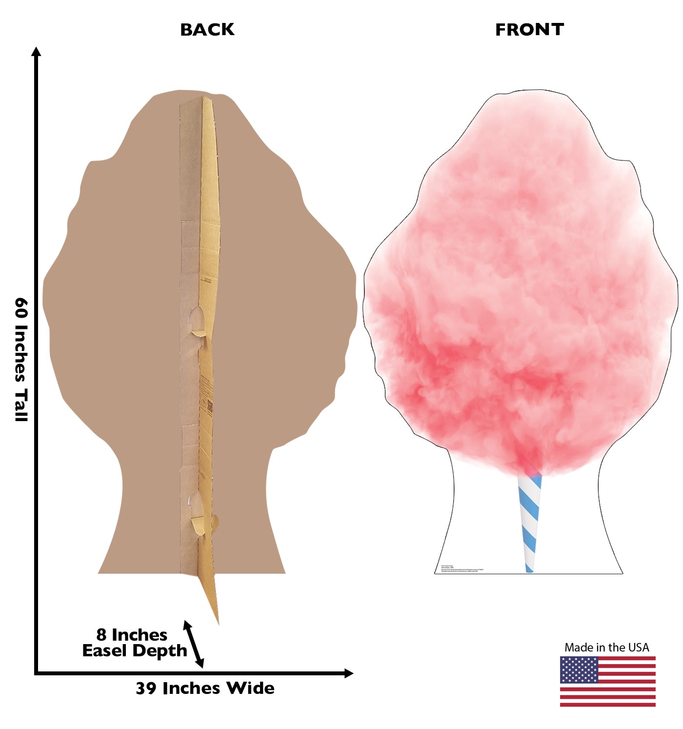 Life-Size Cotton Candy Cardboard Cutout - All Cutouts