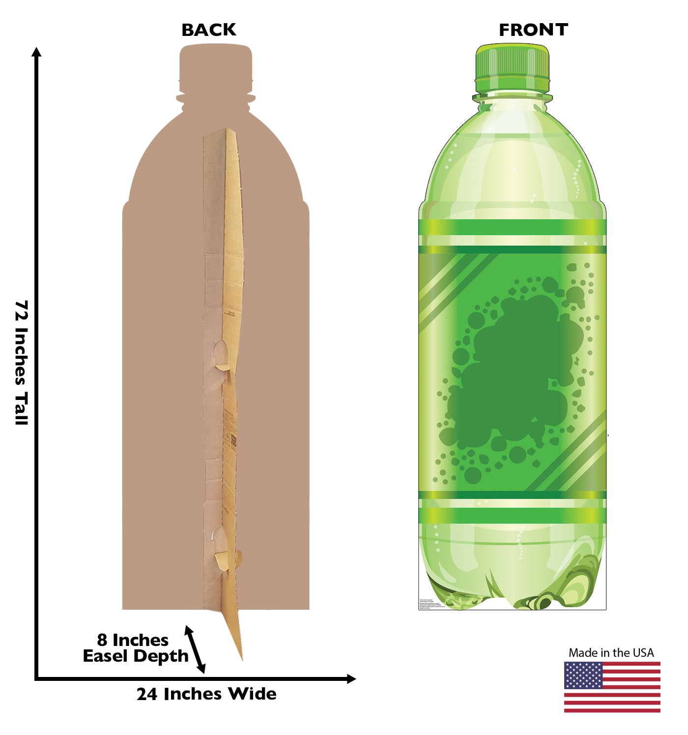 Life-Size Soda Pop Bottle Cardboard Cutout - All Cutouts