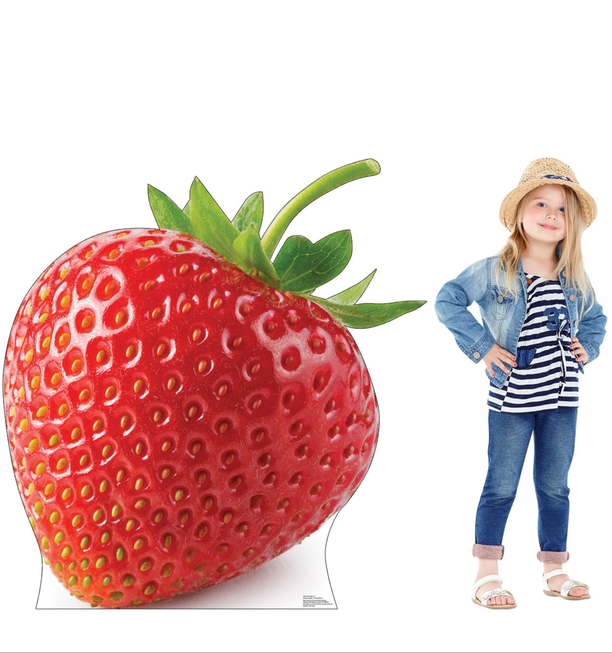 Life-Size Giant Strawberry Cardboard Cutout - All Cutouts