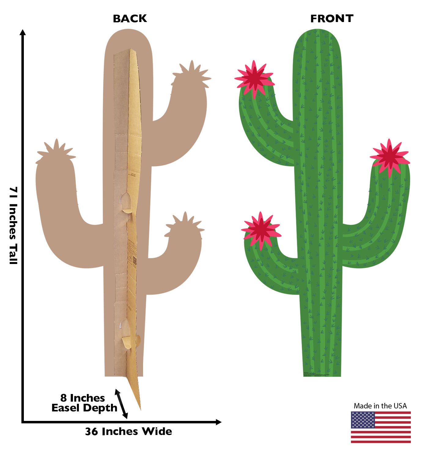 Life-Size Cactus Cardboard Cutout - All Cutouts