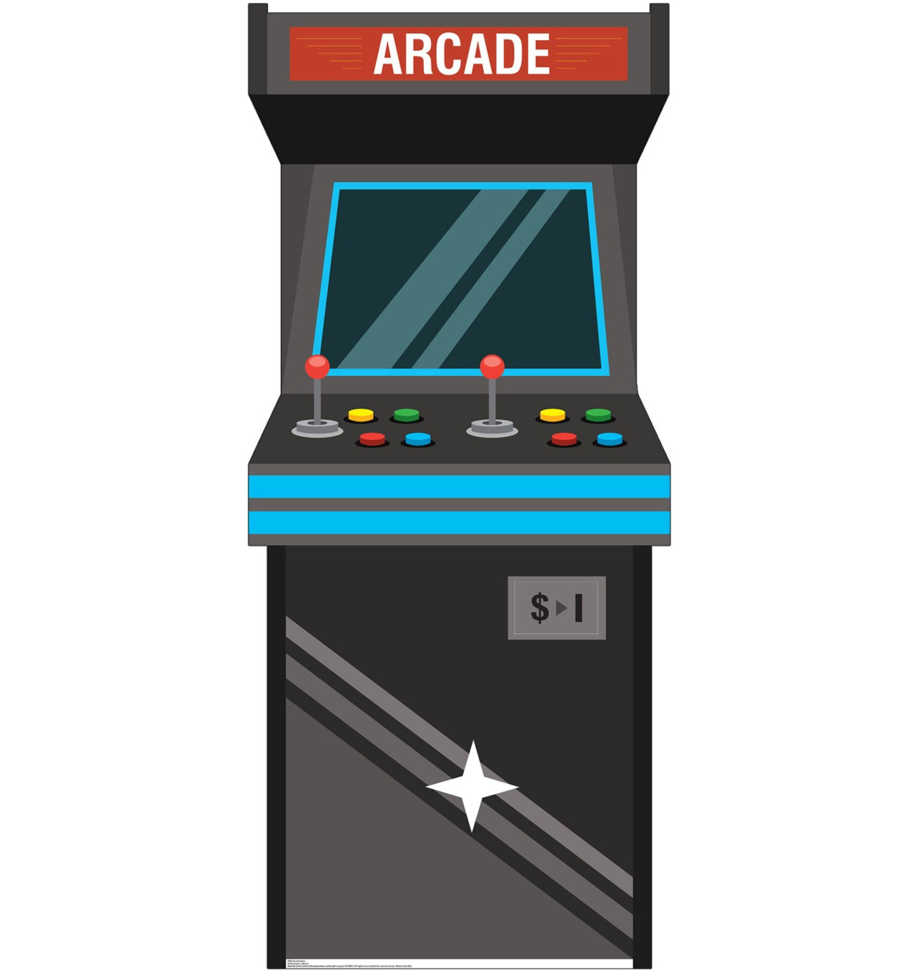 Life-Size Arcade Game Cardboard Cutout - All Cutouts