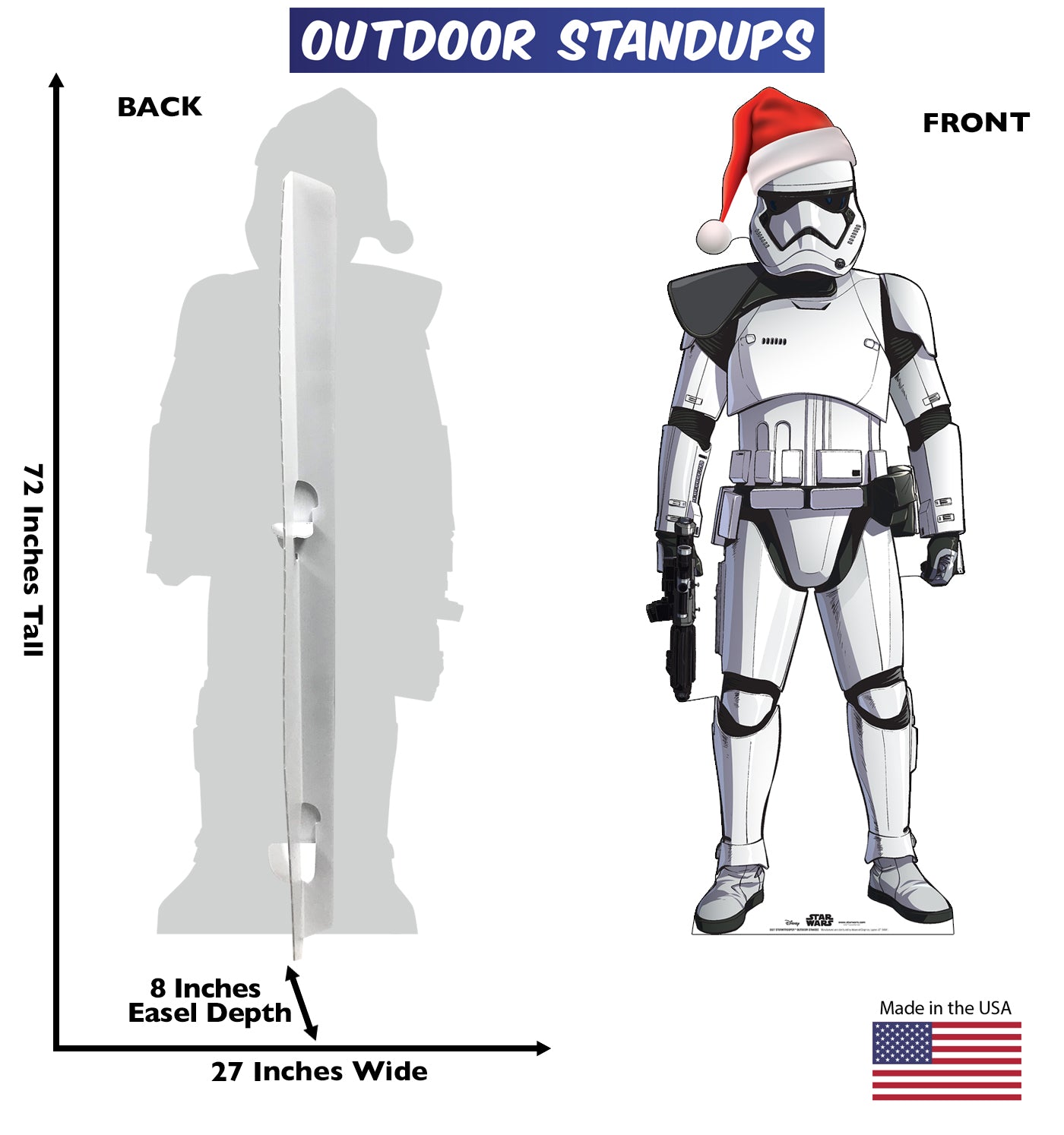 Stormtrooper Holiday Life-Size Outdoor Standee - All Cutouts