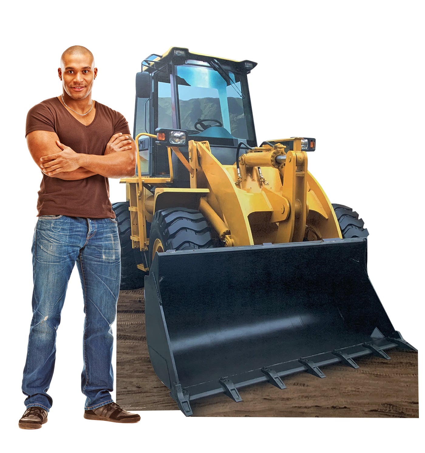 Construction Front Loader Cardboard Cutout - All Cutouts