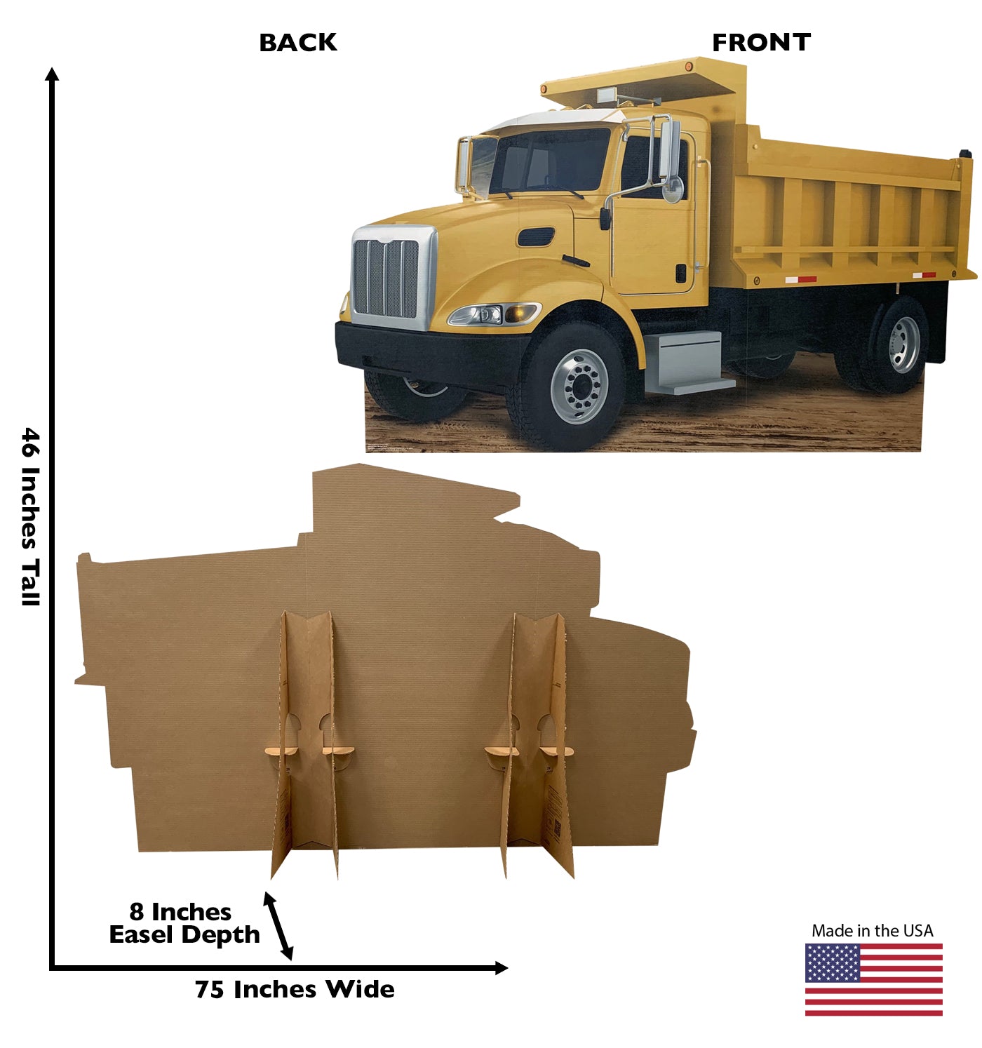 Life-Size Construction Dump Truck Cardboard Cutout - All Cutouts