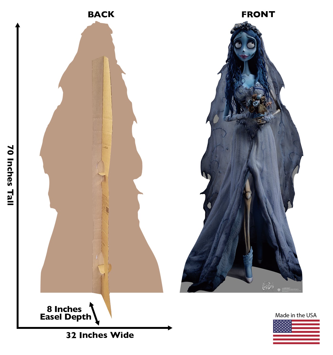 Life-Size Corpse Bride Cardboard Cutout