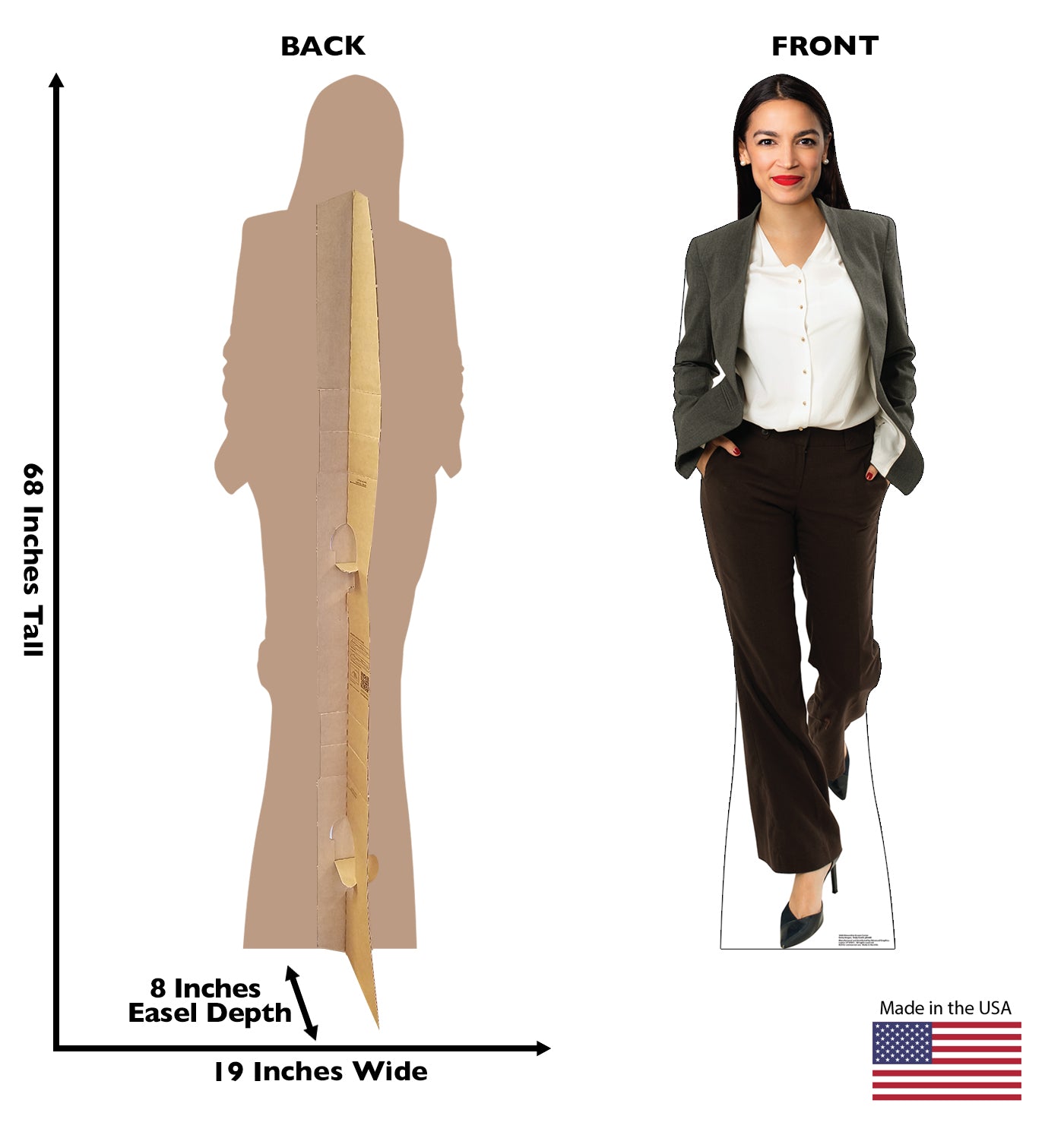 Life-Size Alexandria Ocasio-Cortez Cardboard Cutout - All Cutouts