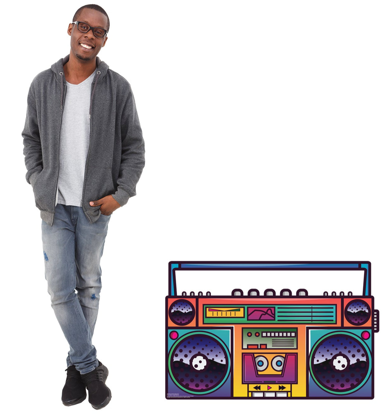 Life-Size Illustrated Portable Stereo Cardboard Cutout - All Cutouts