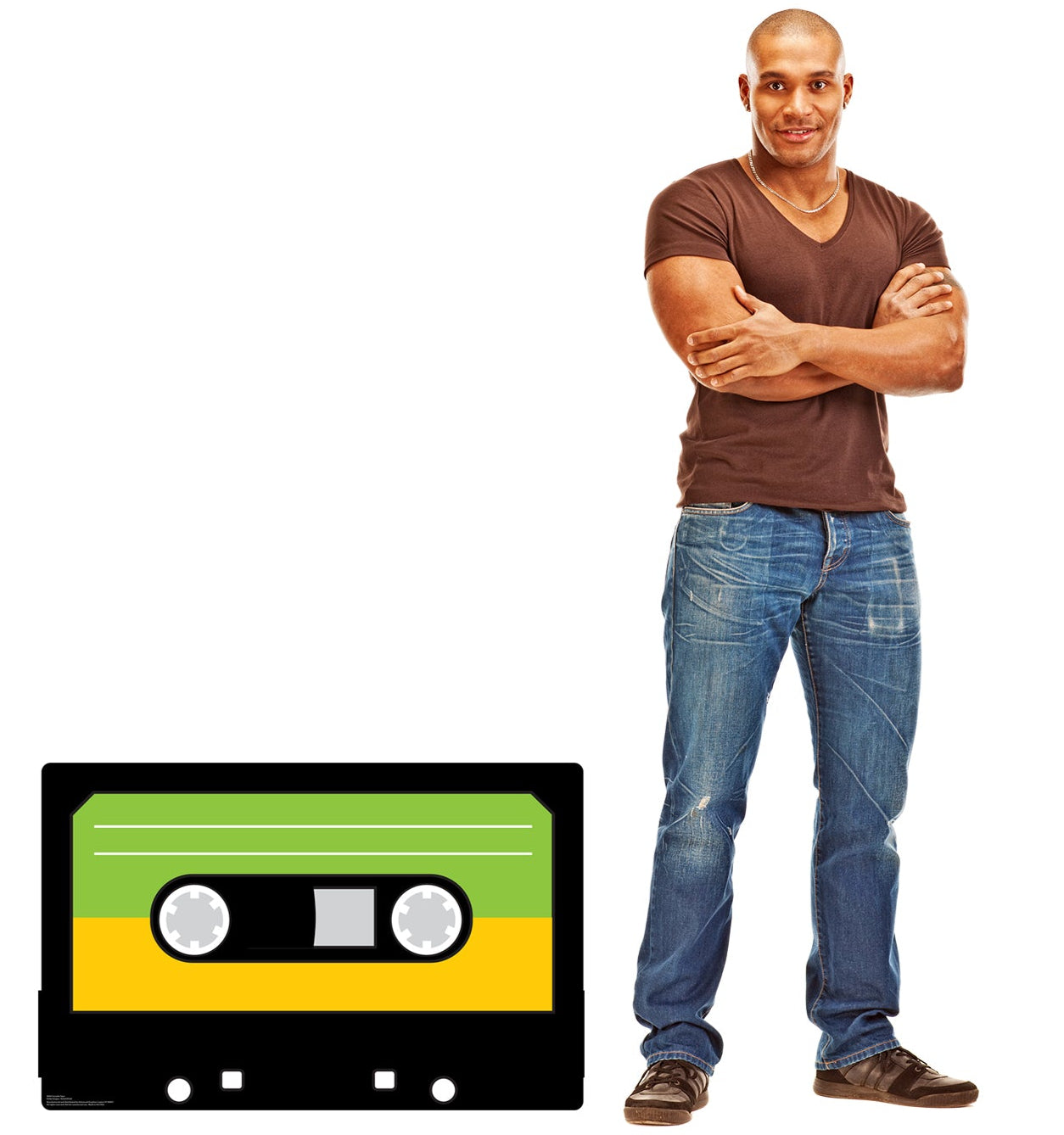 Life-Size Cassette Tape Cardboard Cutout - All Cutouts