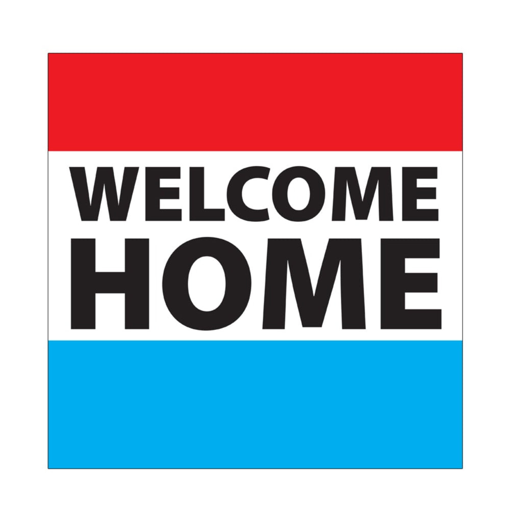 Durable Welcome Home Yard Sign with H stand - All Cutouts