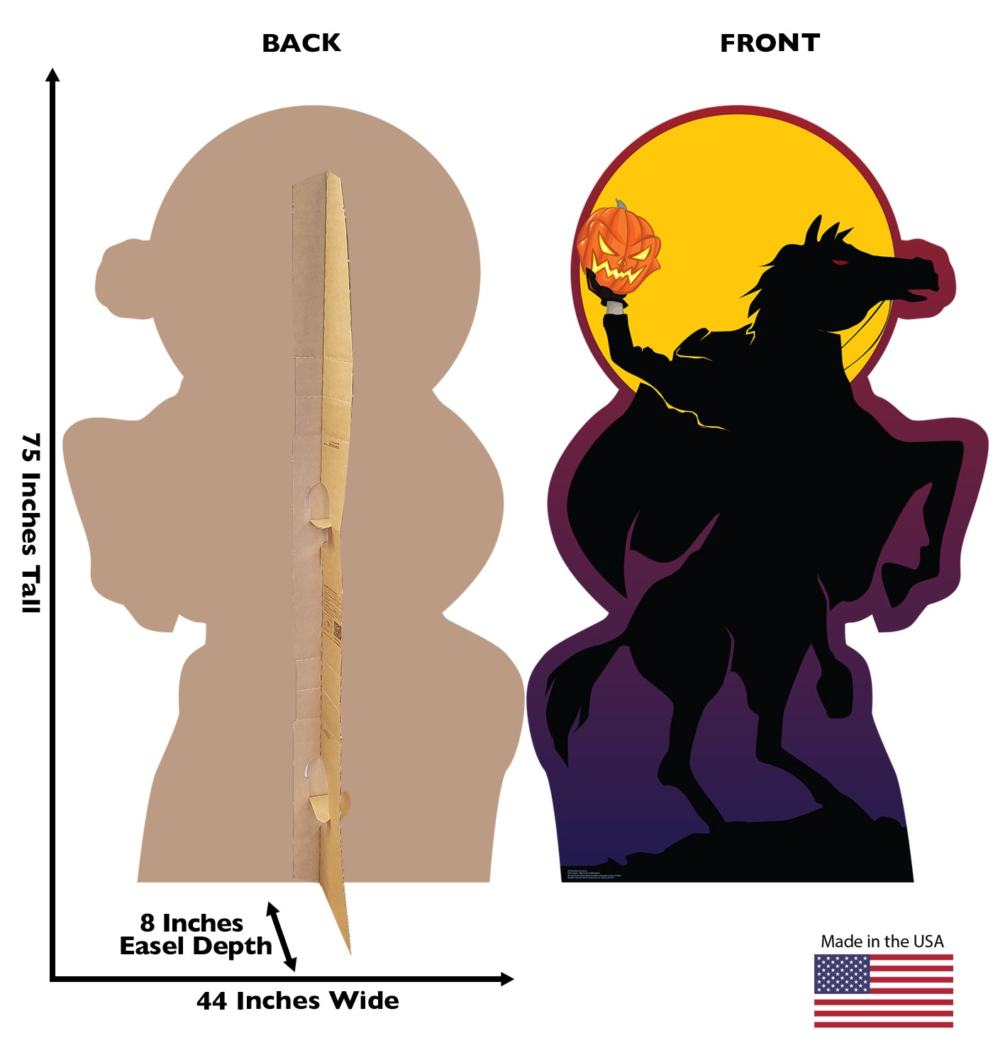 Life-Size Headless Horseman Cardboard Cutout - All Cutouts