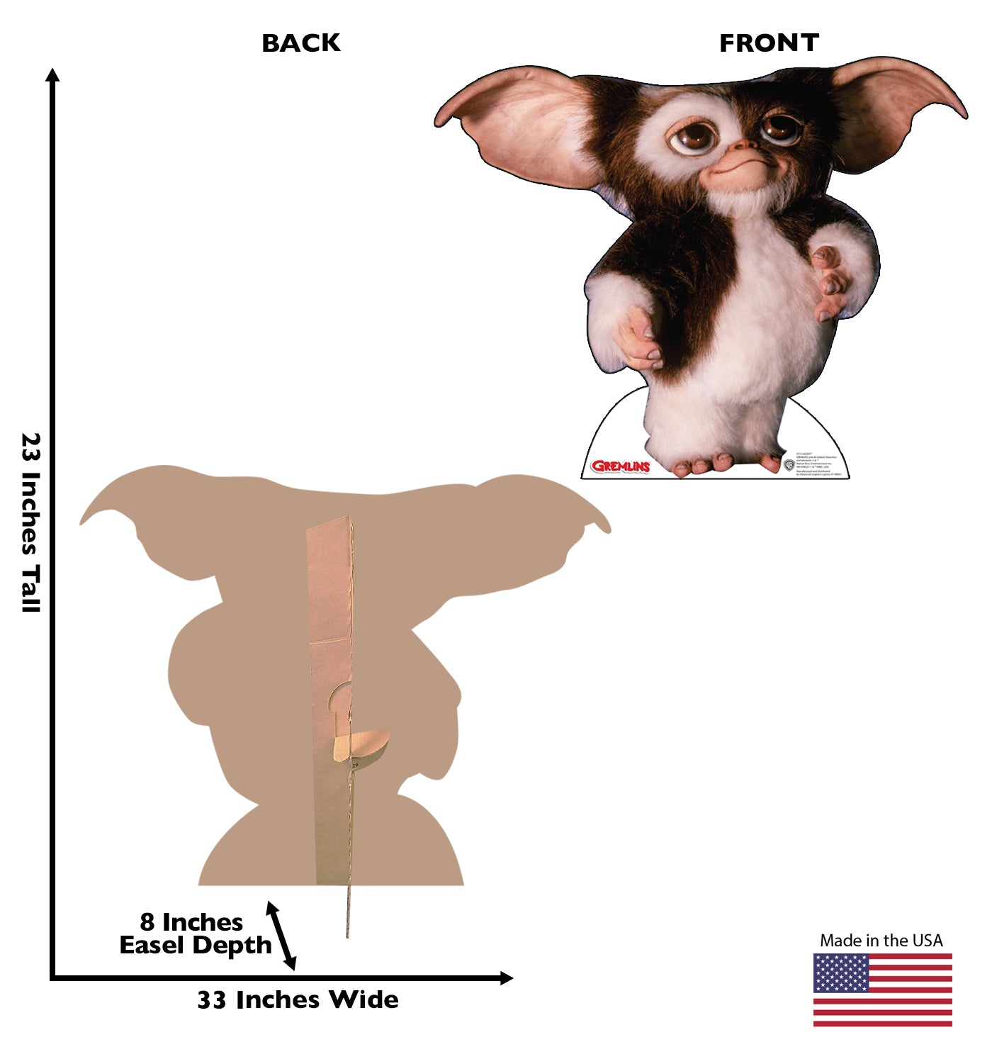 Life-Size Gizmo (TM) Cardboard Cutout - All Cutouts