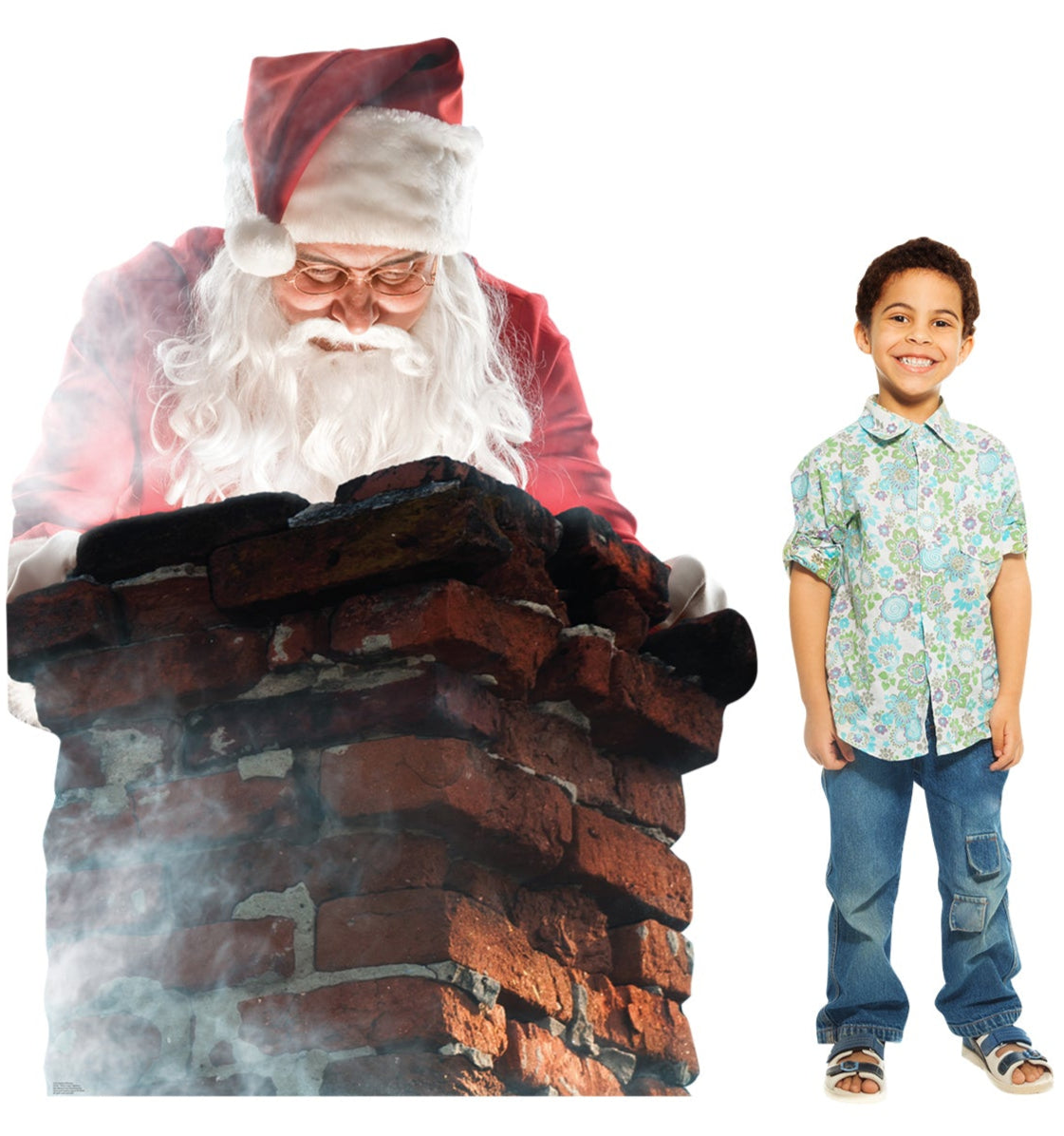 Life-Size Santa in Chimney Cardboard Cutout - All Cutouts