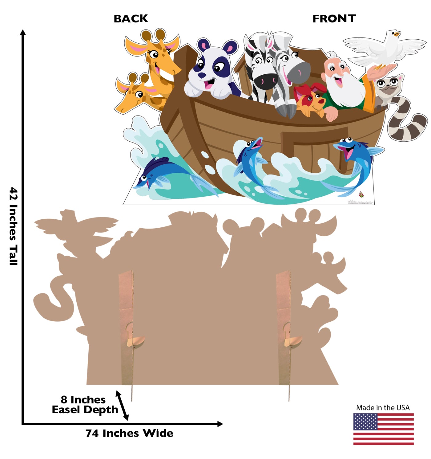 Life-Size Noah’s Ark Creative for Kids Cardboard Cutout - All Cutouts