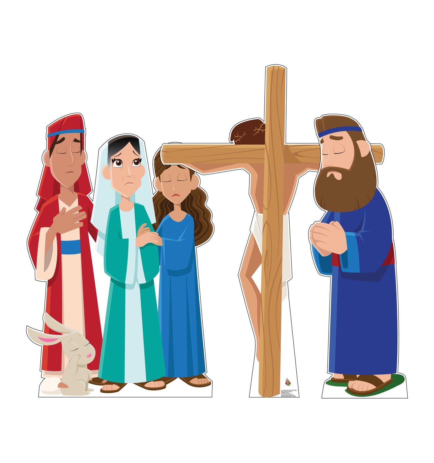 Jesus on the Cross Life-Size Standees Set - All Cutouts