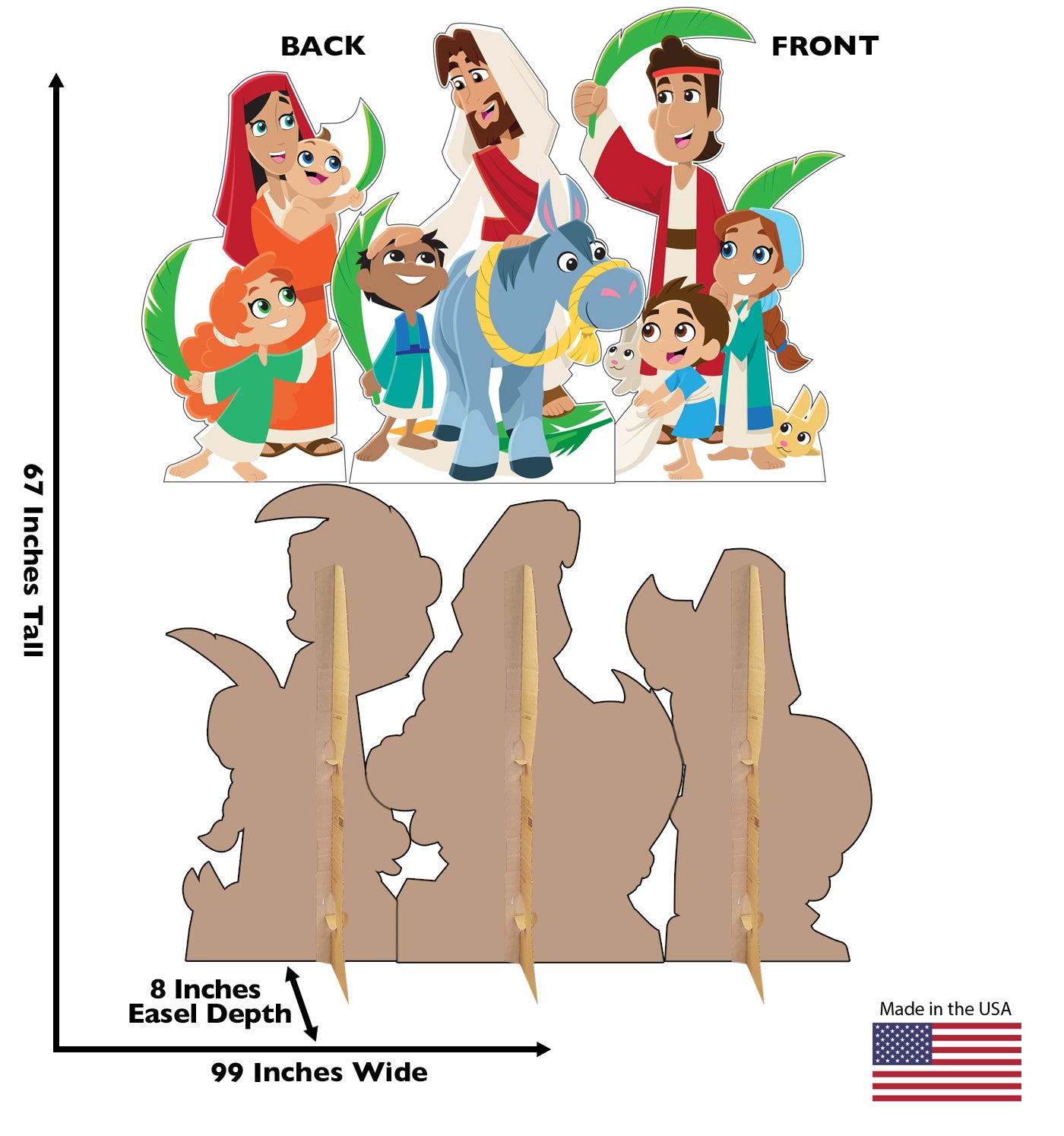 Palm Sunday Life-Size Cardboard Cutouts Set - All Cutouts