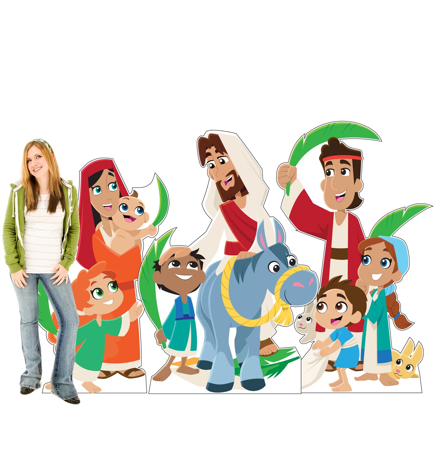 Palm Sunday Life-Size Cardboard Cutouts Set - All Cutouts