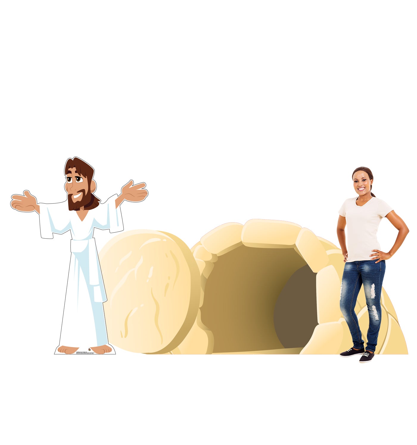 Easter - Jesus Has Risen Life-Size Standees Set - All Cutouts