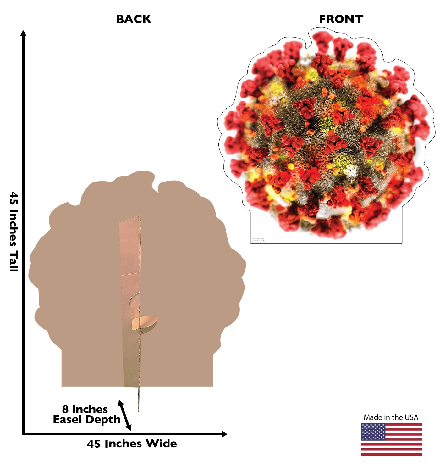 Life-Size Coronavirus Cardboard Standee - All Cutouts